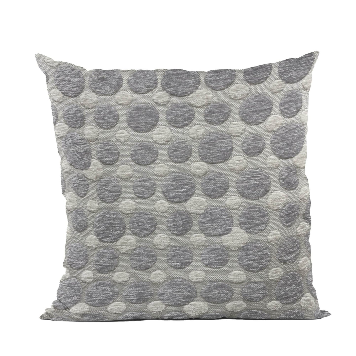 Plutus Majestic Orb Circle Gray Velvet Luxury Throw Pillow - Plutus Brands