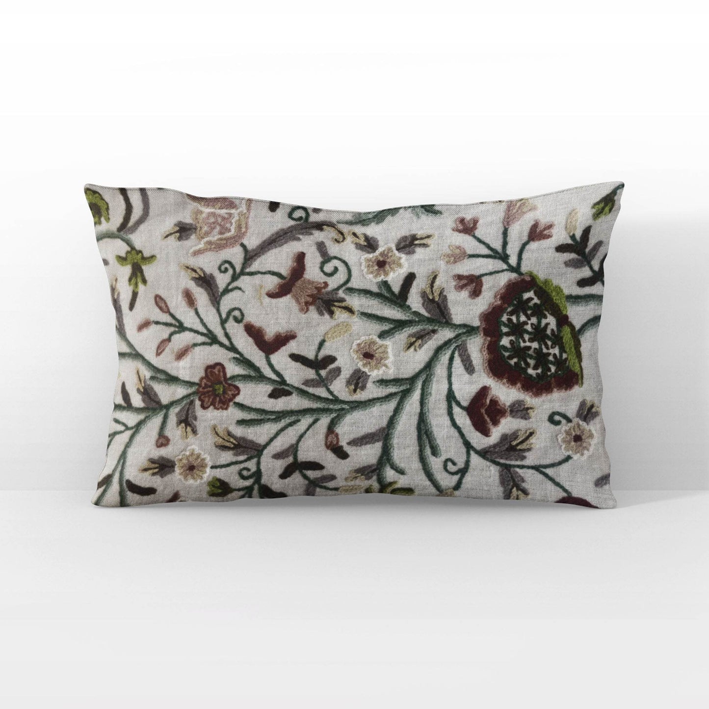 Plutus Whispering Thicket Floral Multicolor Luxury Throw Pillow - Plutus Brands