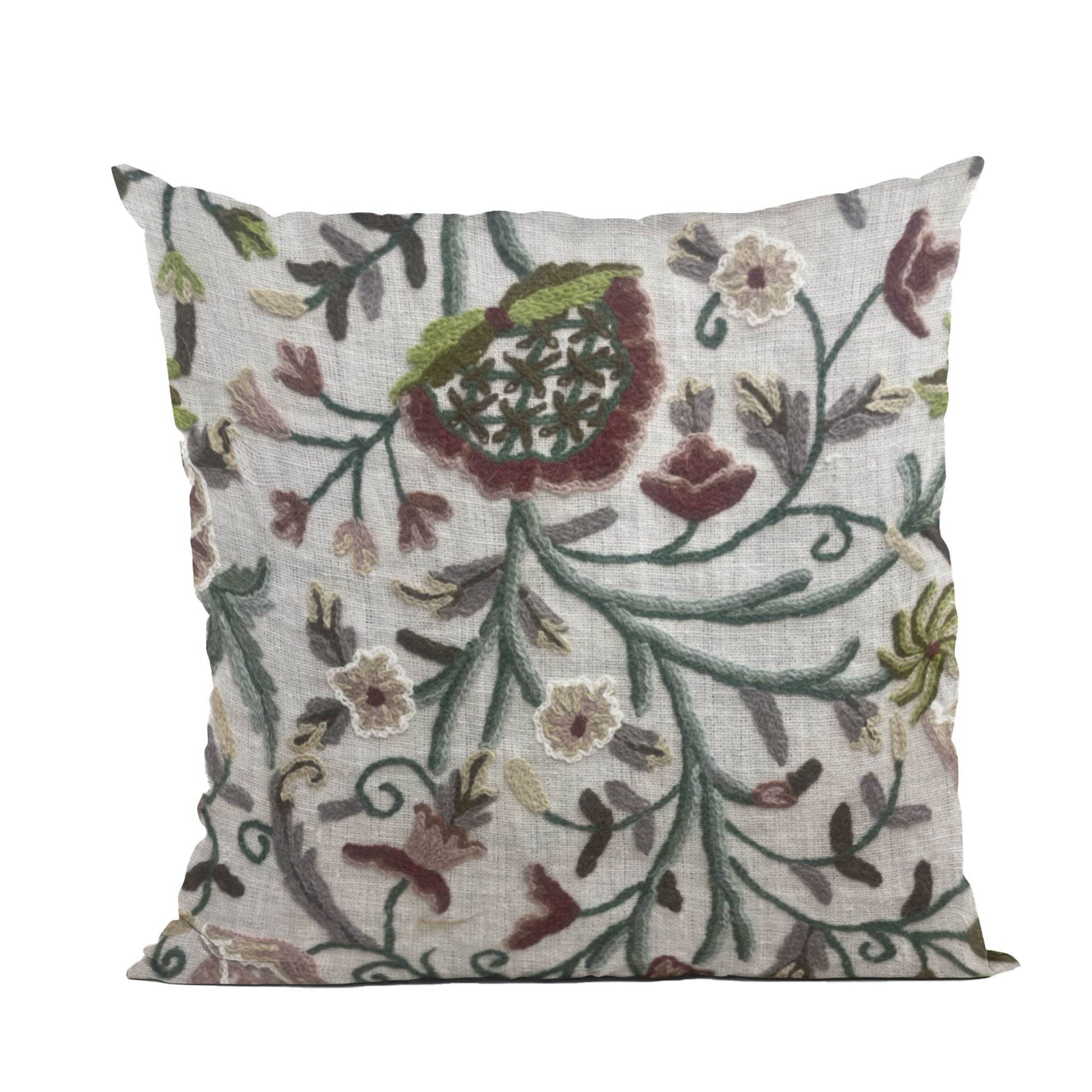 Plutus Whispering Thicket Floral Multicolor Luxury Throw Pillow - Plutus Brands