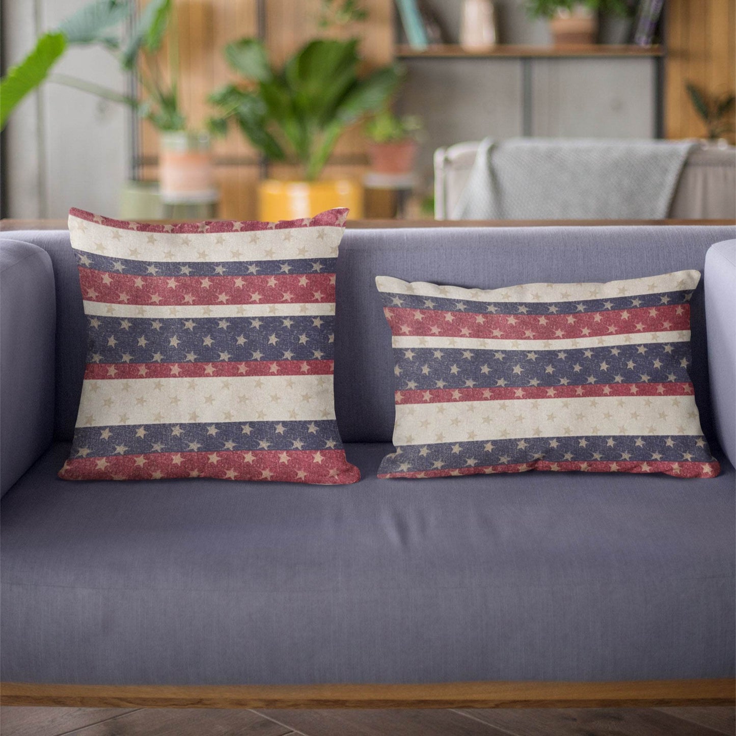 Plutus Stars and Stripes Handmade USA Flag Pillow - Plutus Brands