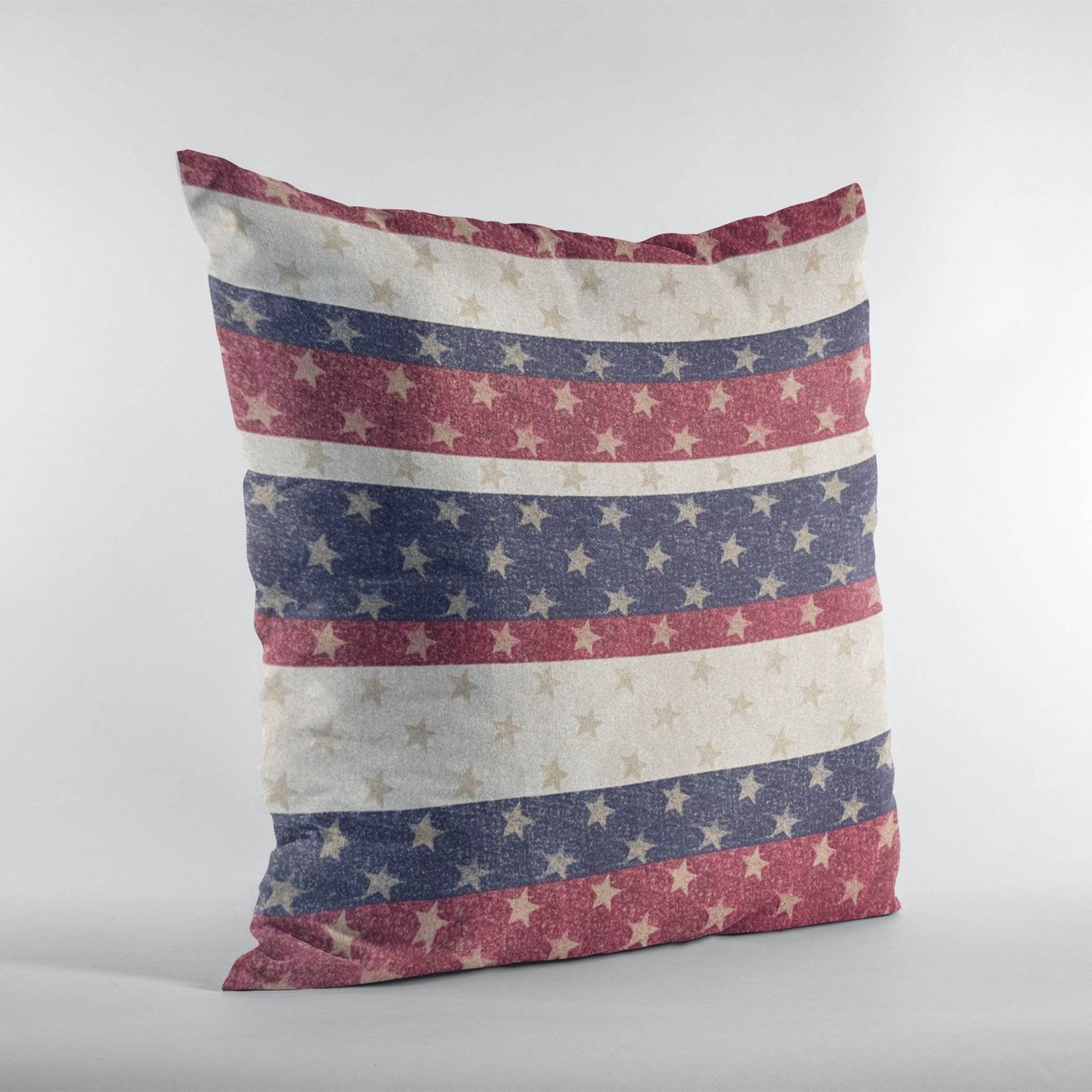 Plutus Stars and Stripes Handmade USA Flag Pillow - Plutus Brands