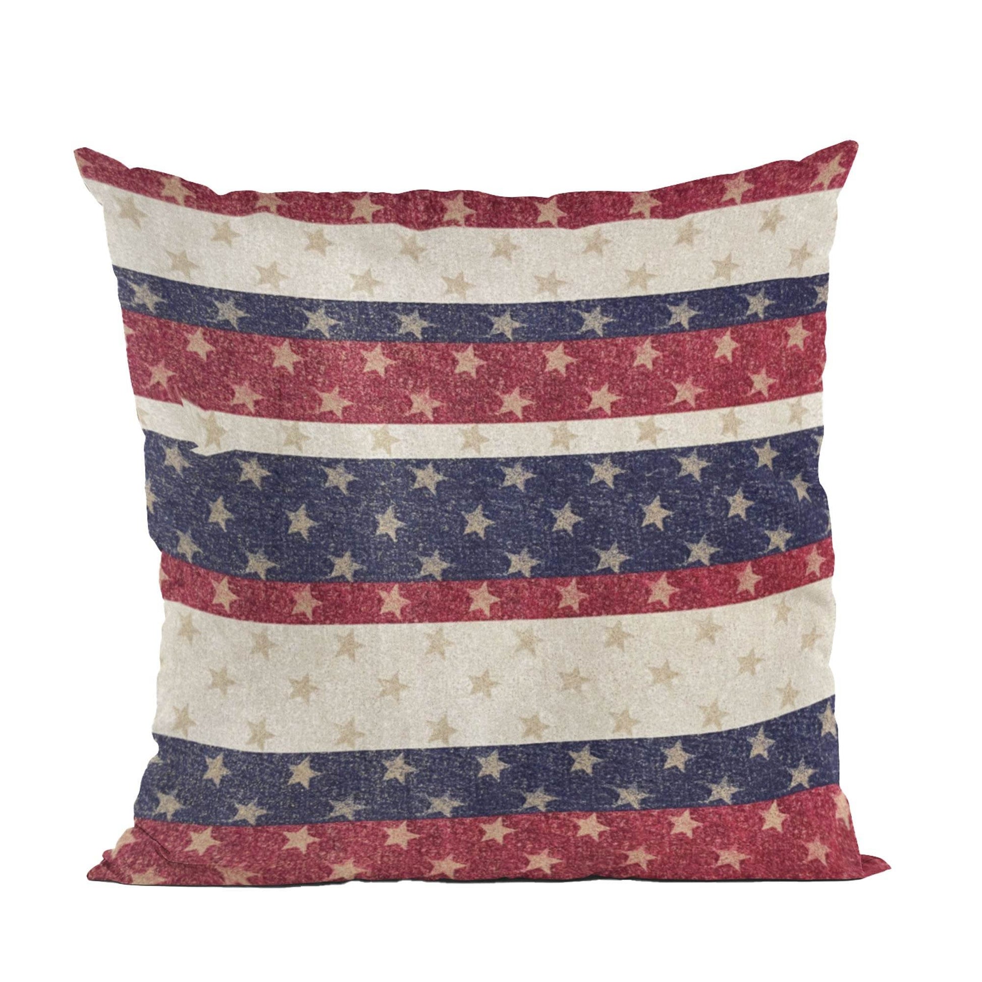 Plutus Stars and Stripes Handmade USA Flag Pillow - Plutus Brands