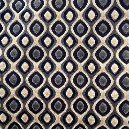 Clubhouse Orbit Brown, Beige and Blue Luxury Throw Pillow - Plutus Brands