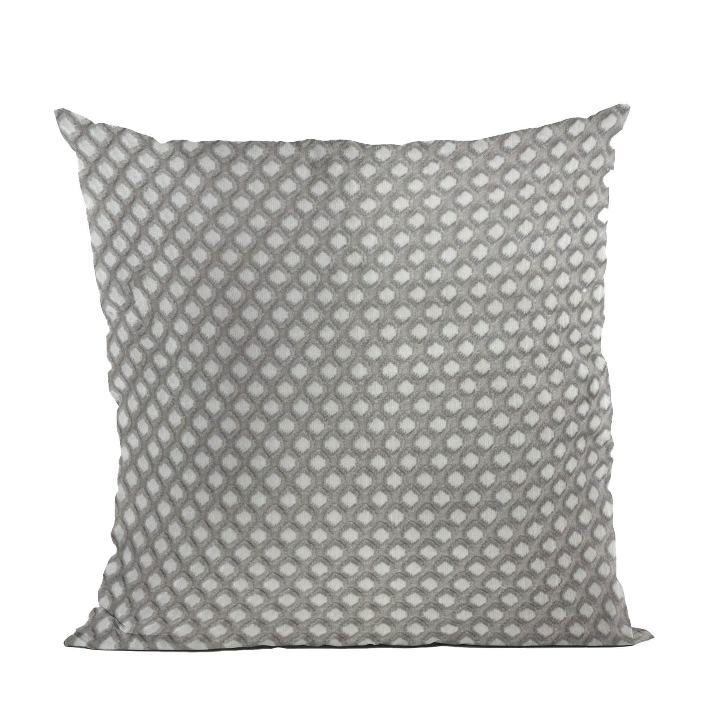 Diamant Beige and Brown Luxury Throw Pillow - Plutus Brands