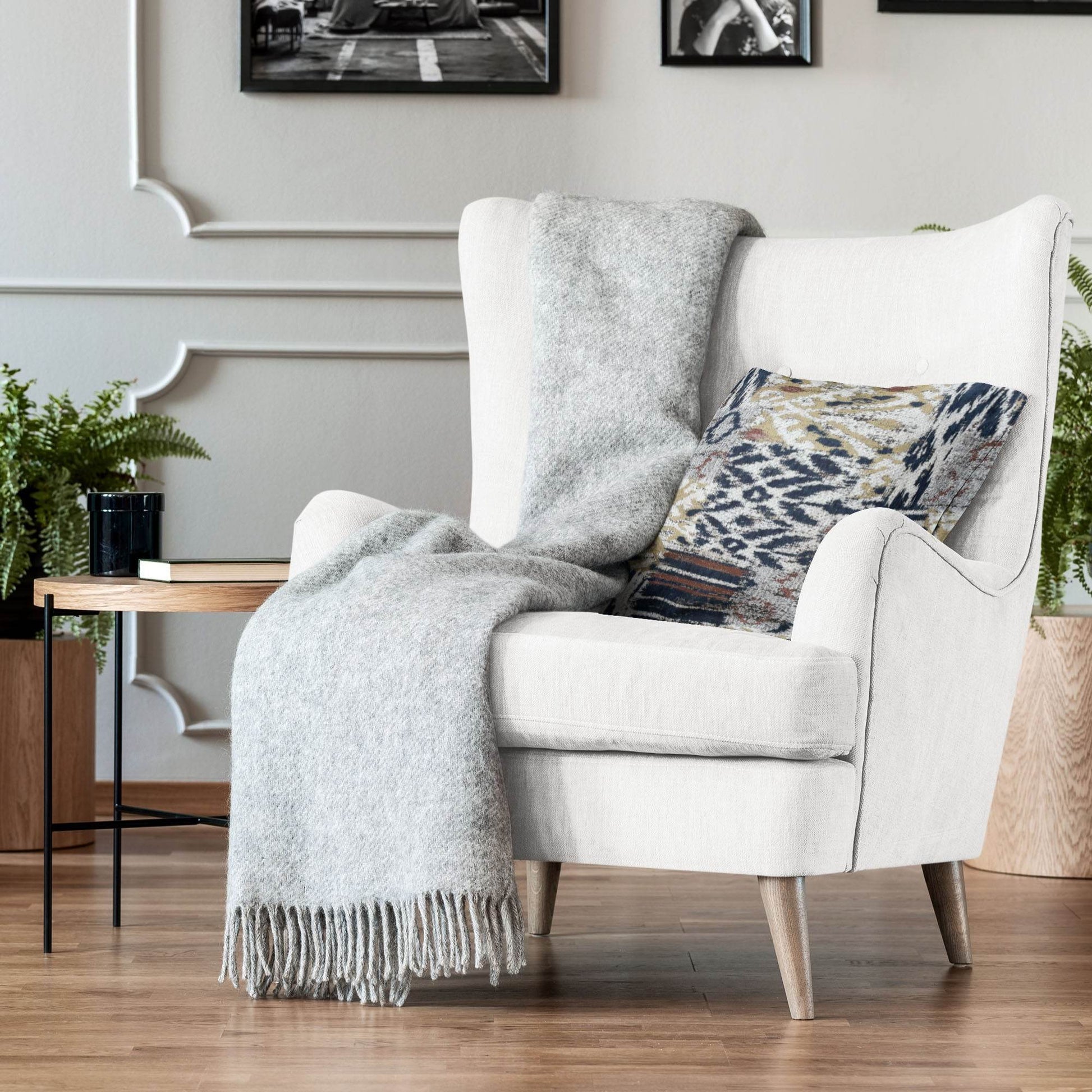 Free Spirit Damasque Luxury Throw Pillow - Plutus Brands