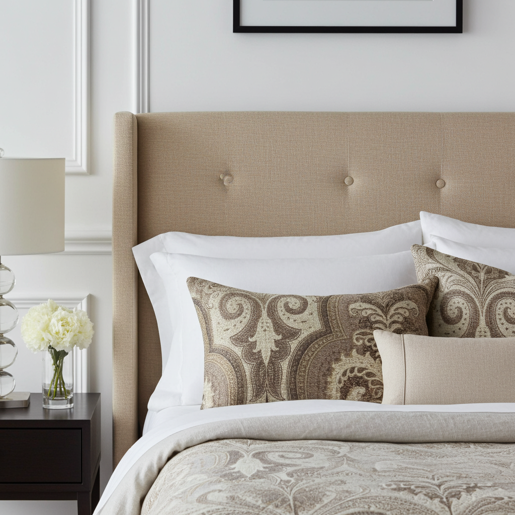 Tawny Isabella Damask Luxury Throw Pillow