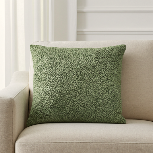 Mulberry Lasso Green Tones Luxury Throw Pillow