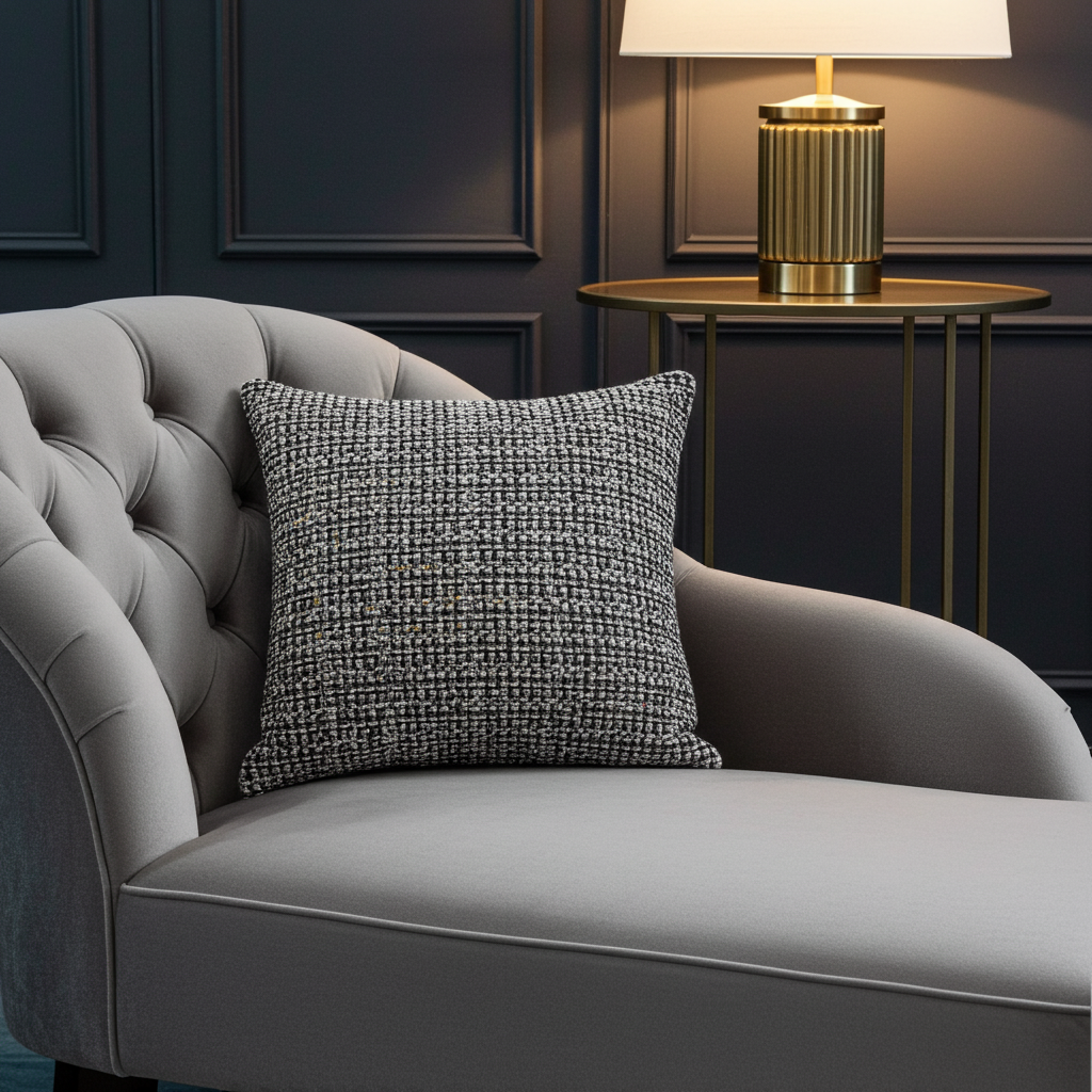 Poppy Chic Woven Luxury Throw Pillow in Multi Color