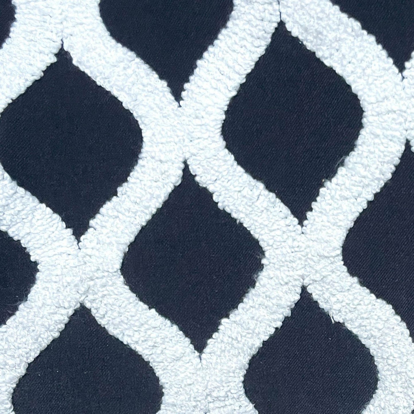 Dark Jewels Luxury Throw Pillow in Black and White - Plutus Brands