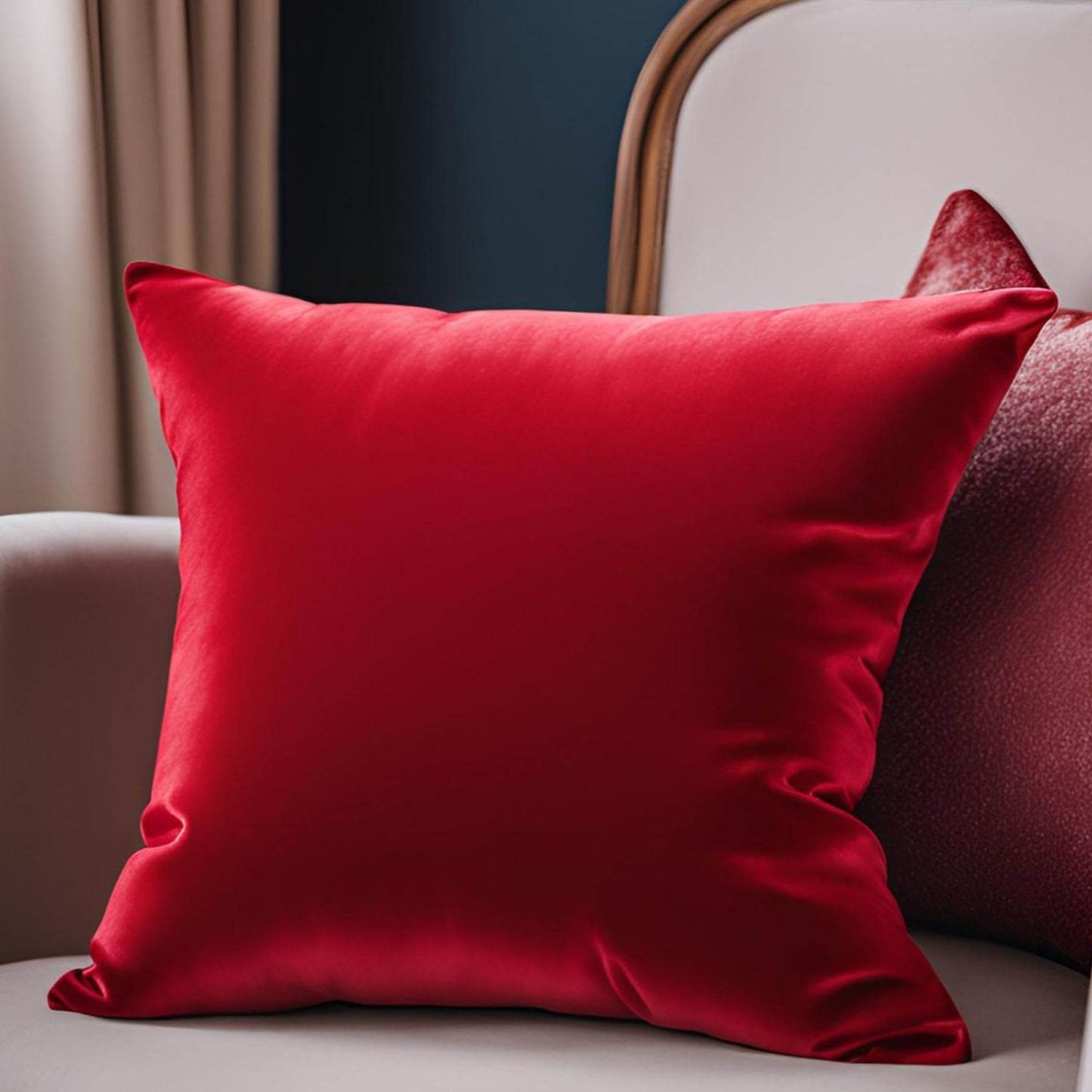 Amber Rose Luxury Throw Pillow in Red - Plutus Brands