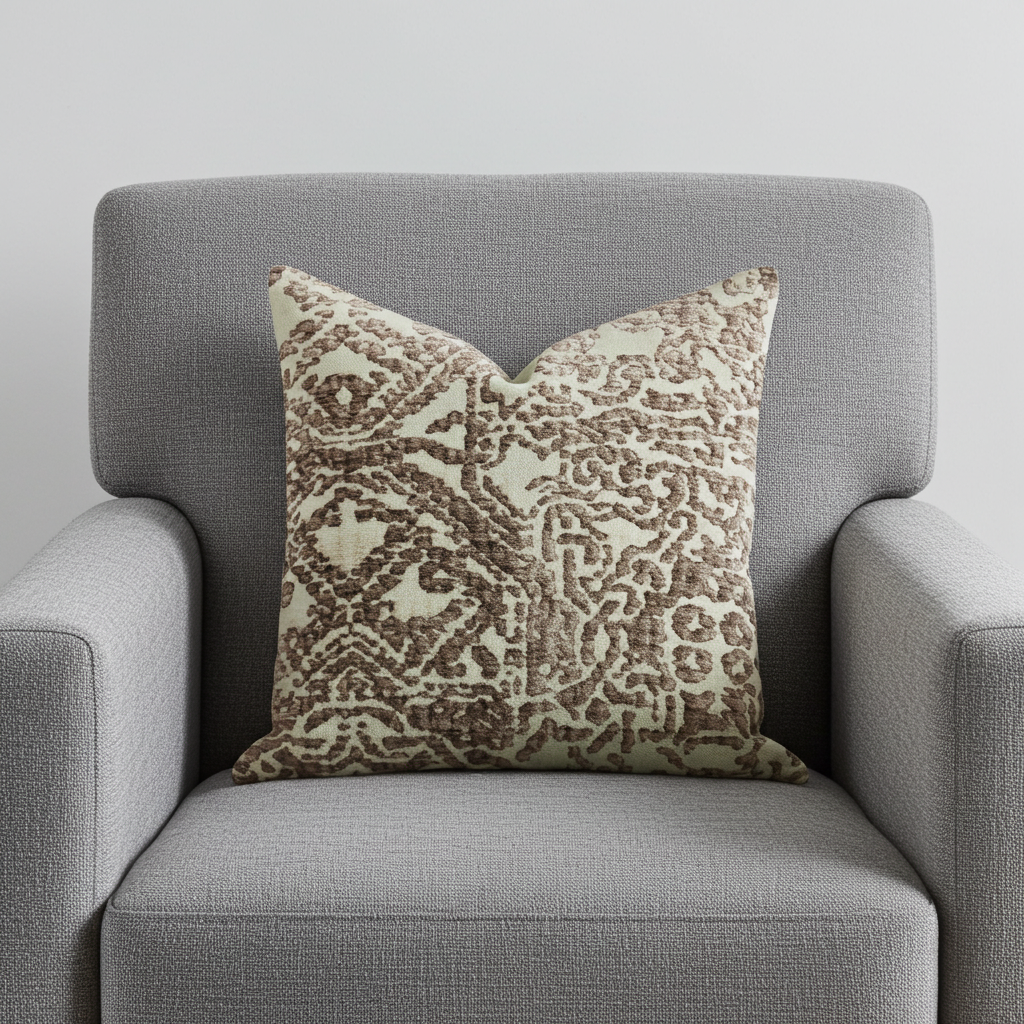 Dusky Cosmo Textured Luxury Throw Pillow