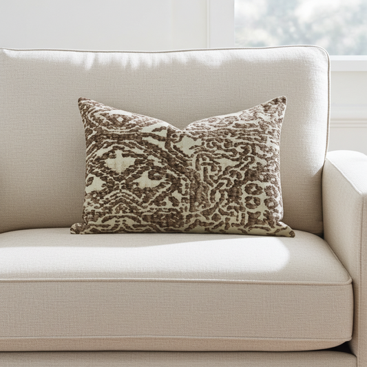 Dusky Cosmo Textured Luxury Throw Pillow