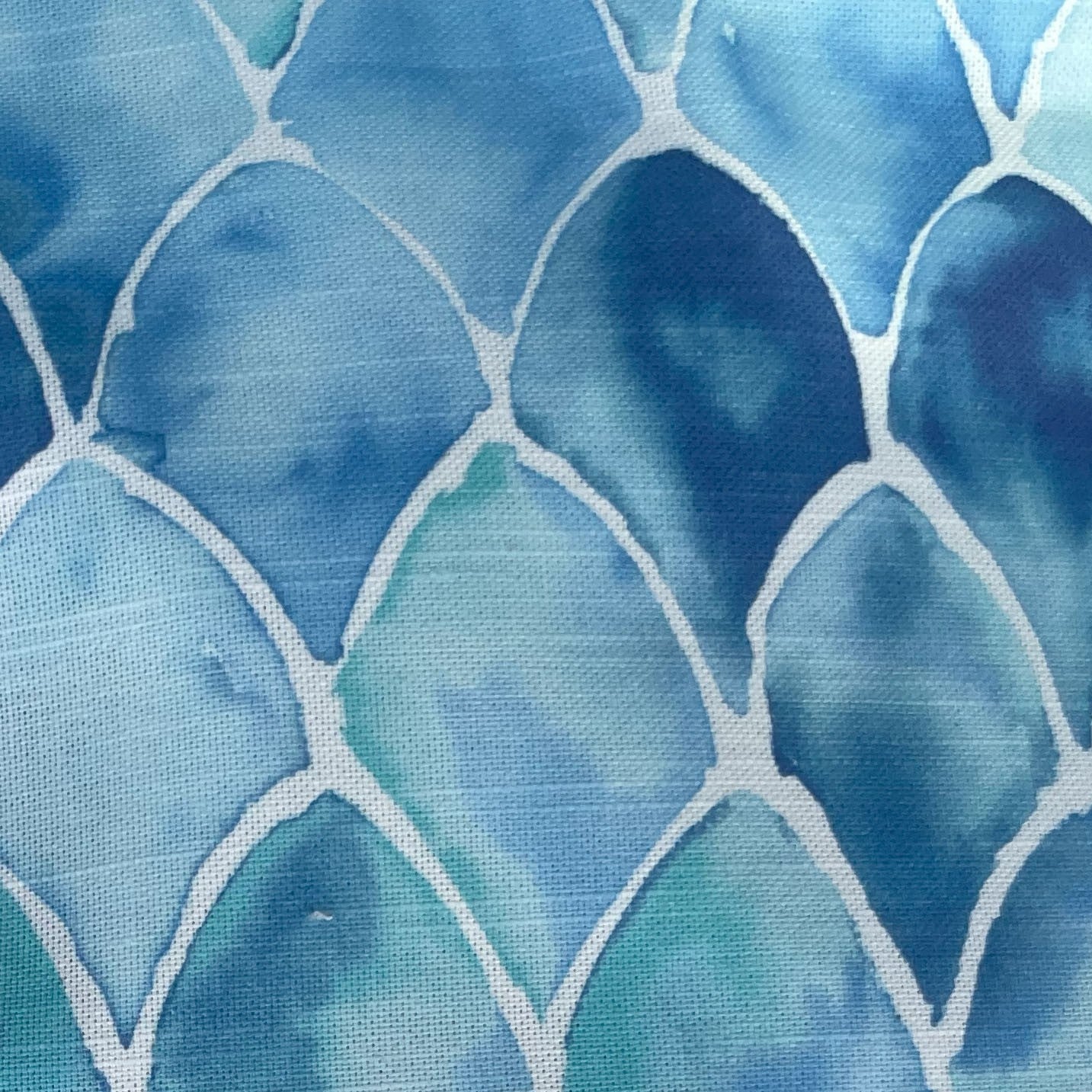 Bosky Willow Blue and White Luxury Throw Pillow