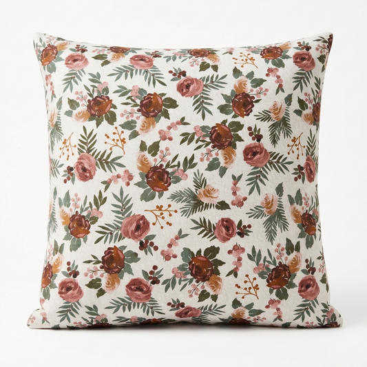 Garden Secrets Multicolor Luxury Throw Pillow