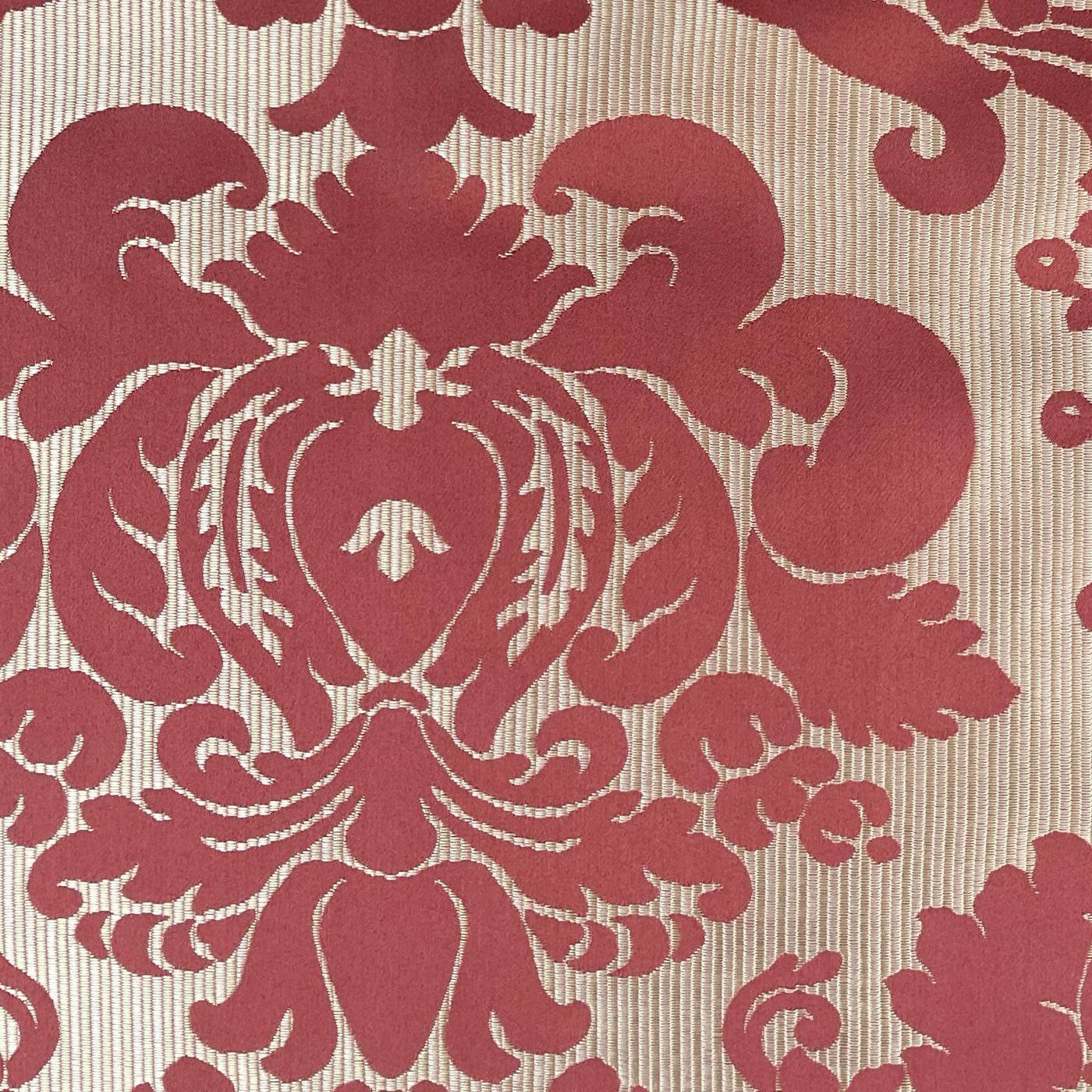 Sacred Shield Red and Beige Luxury Throw Pillow - Plutus Brands