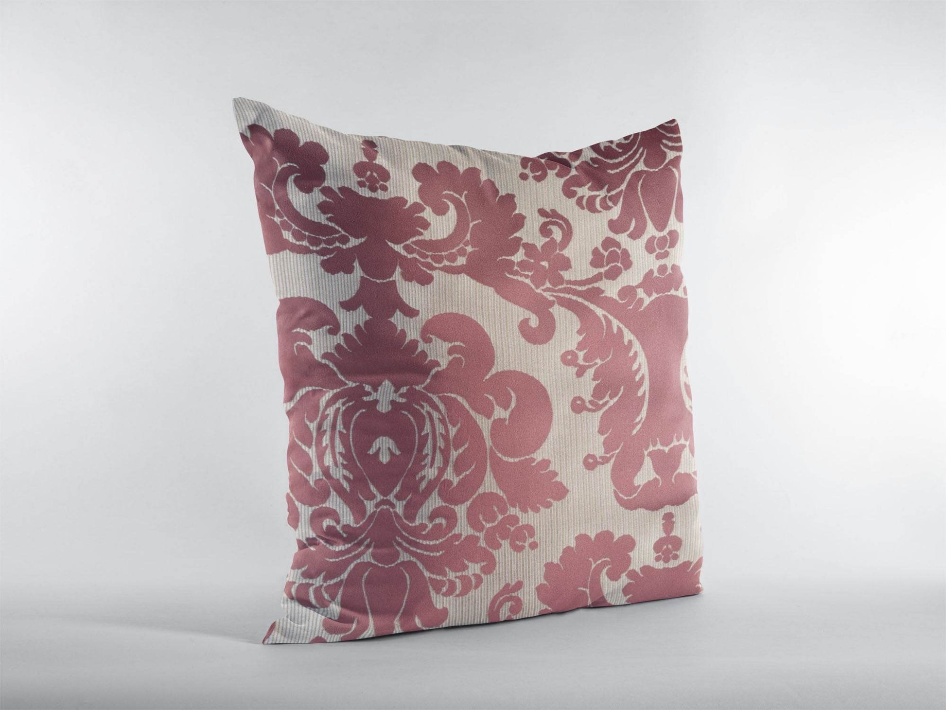 Sacred Shield Red and Beige Luxury Throw Pillow - Plutus Brands