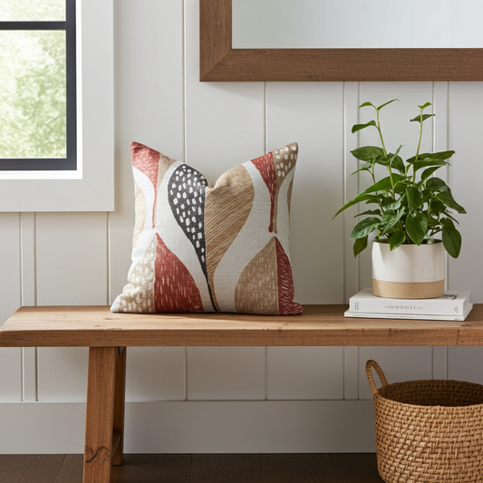 Oak Valley Multicolor Luxury Throw Pillow