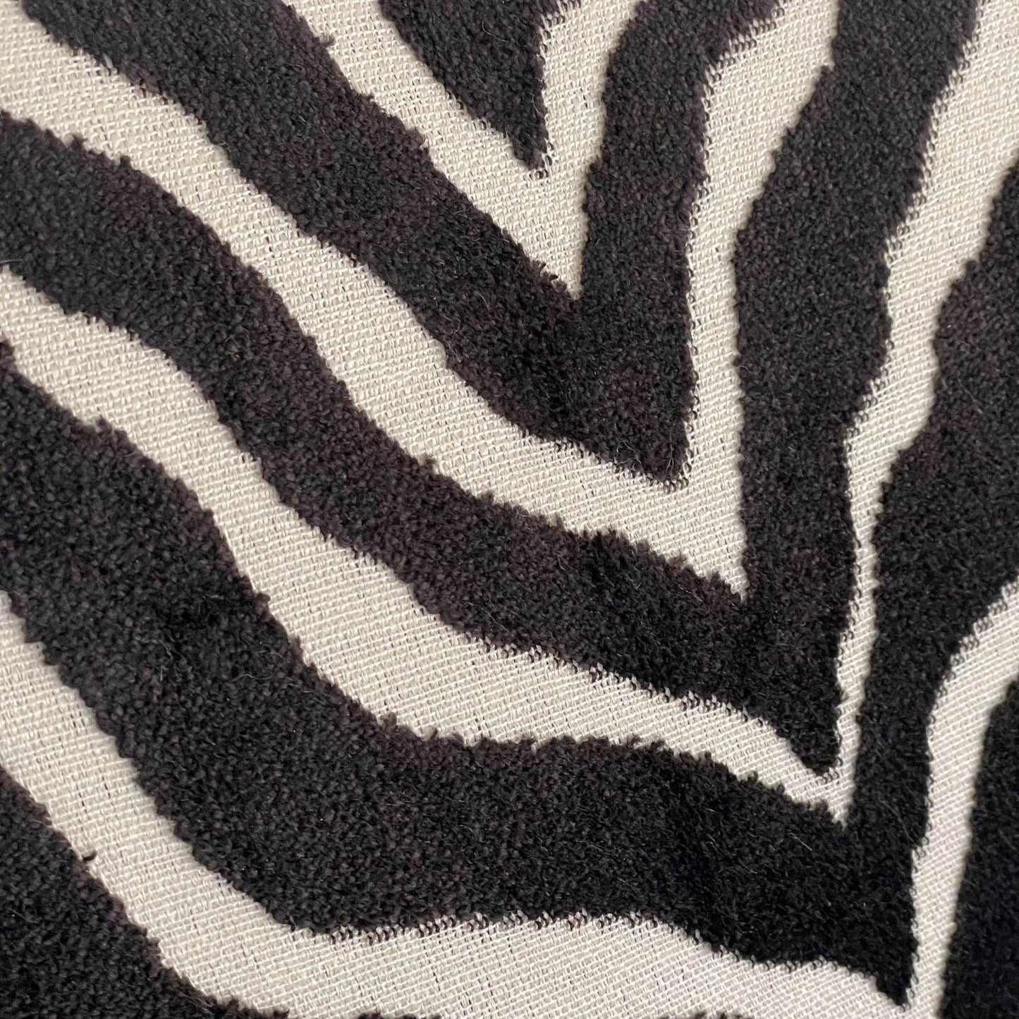 Black Zebra Black Animal Motif Luxury Throw Pillow - Plutus Brands