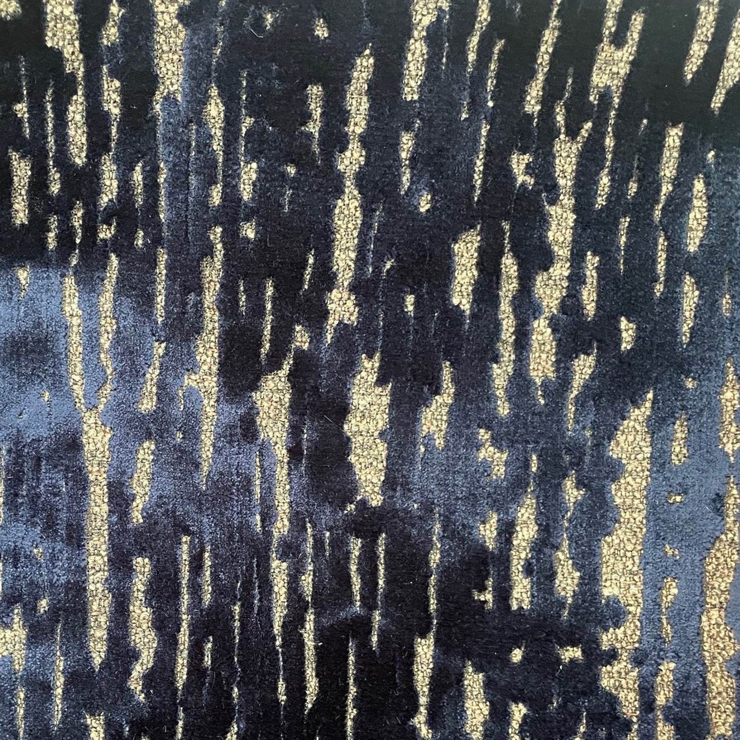 Indigo Rivulet Blue Solid Luxury Outdoor/Indoor Throw Pillow - Plutus Brands