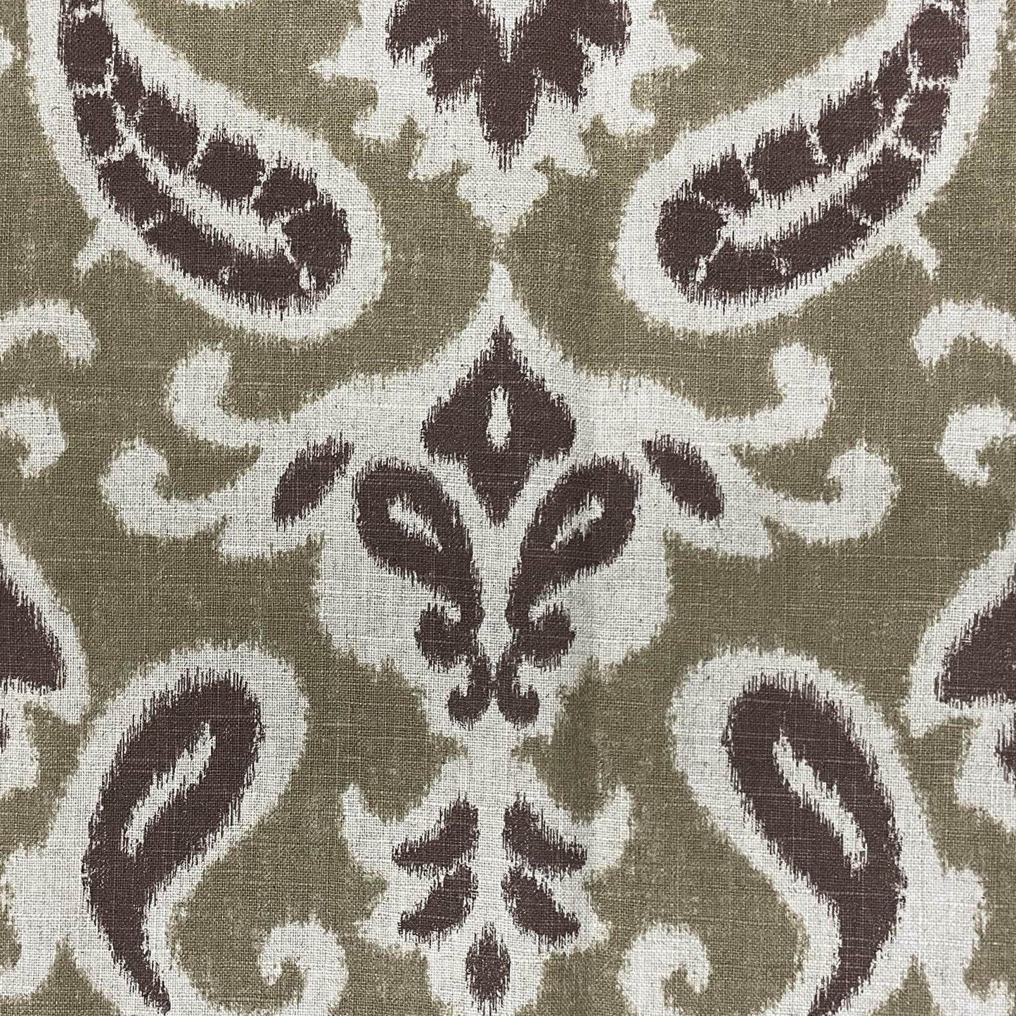 Shoshone Valley Brown Ikat Luxury Outdoor/Indoor Throw Pillow - Plutus Brands