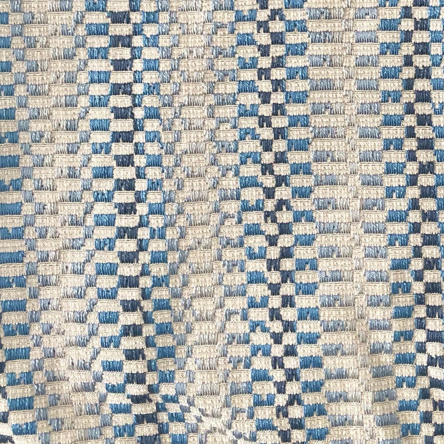 Garden Tassel Blue Stripes Luxury Outdoor/Indoor Throw Pillow - Plutus Brands