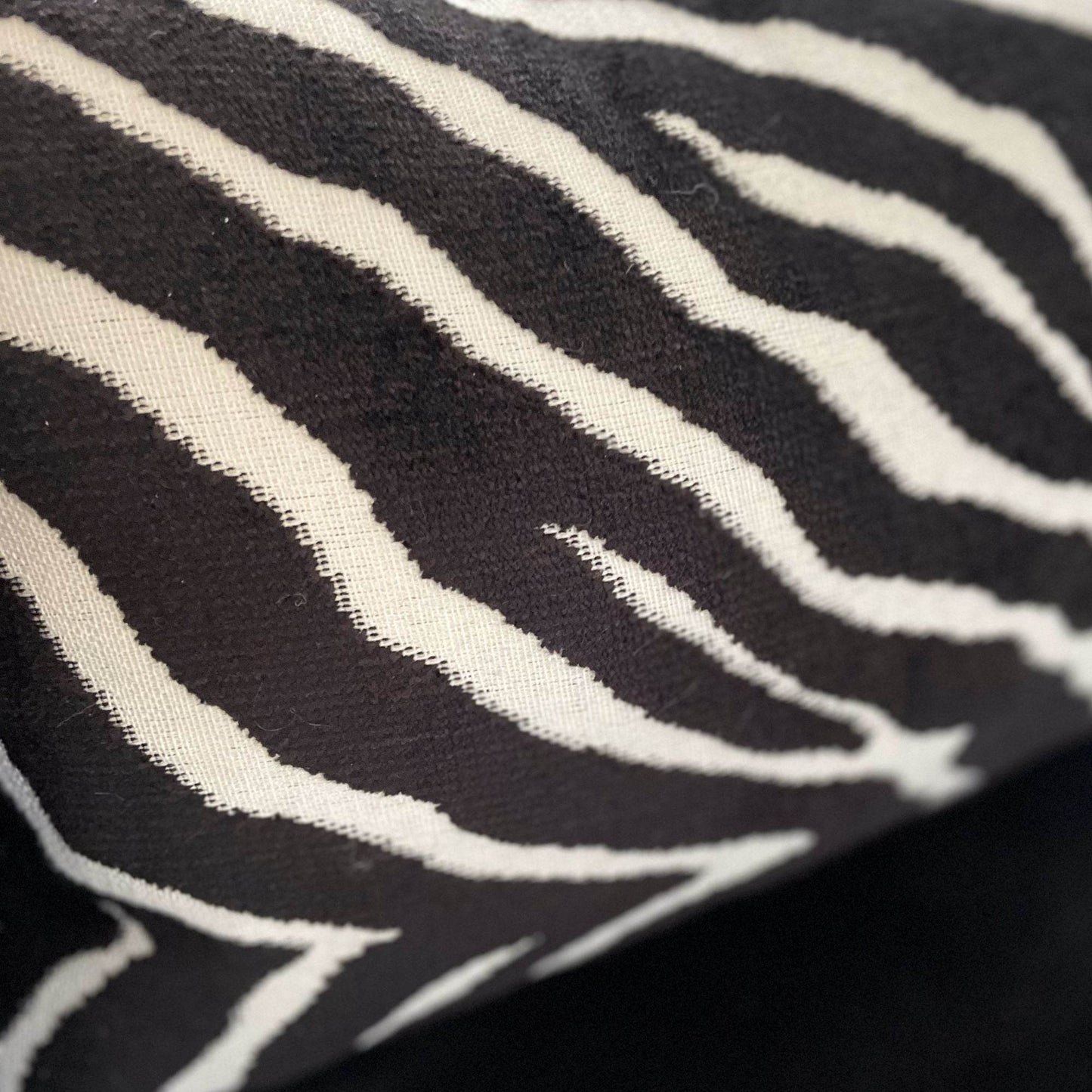Raven Palm Black Geometric Luxury Outdoor/Indoor Throw Pillow - Plutus Brands