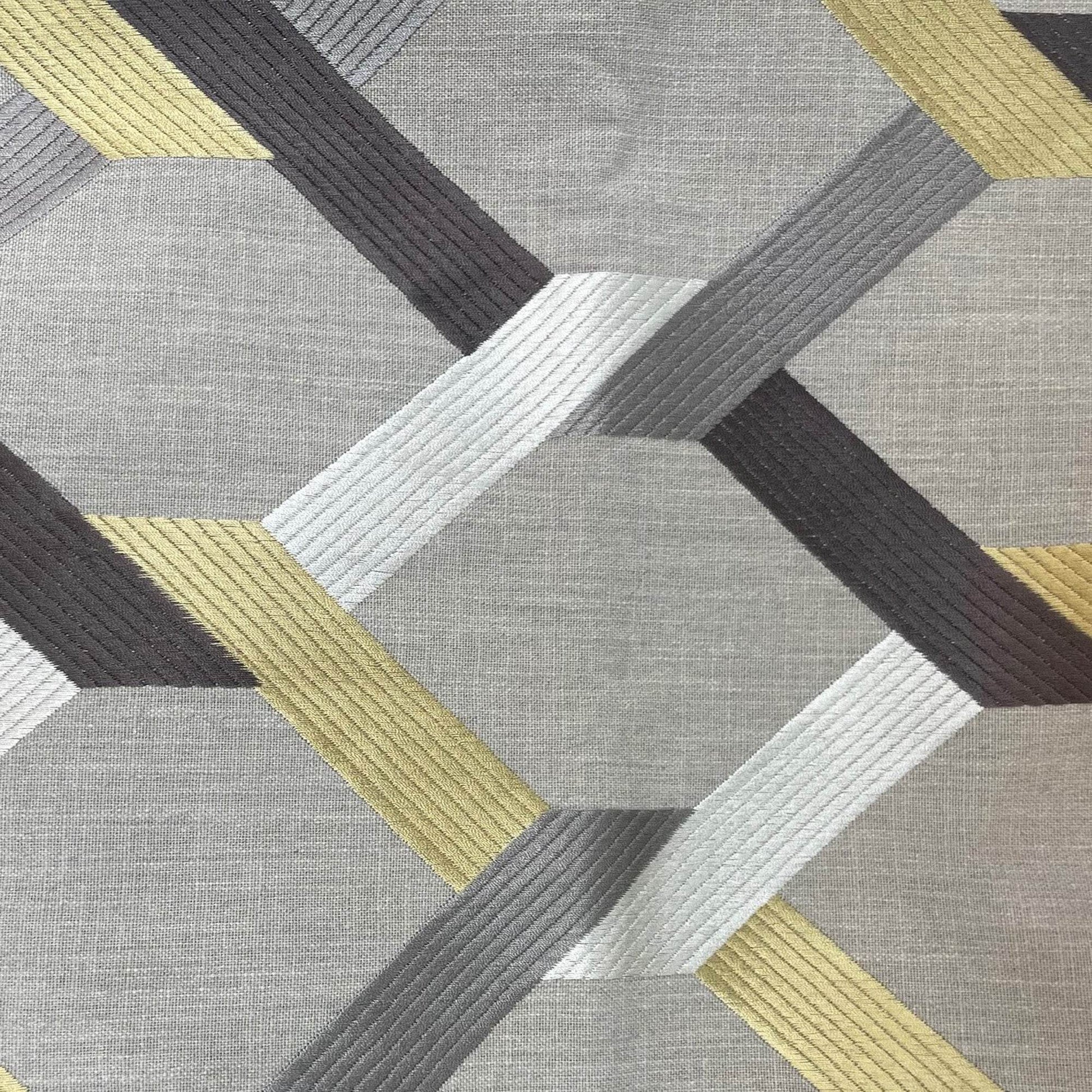 Valencia White Gold and Taupe Handmade Luxury Pillow - Plutus Brands