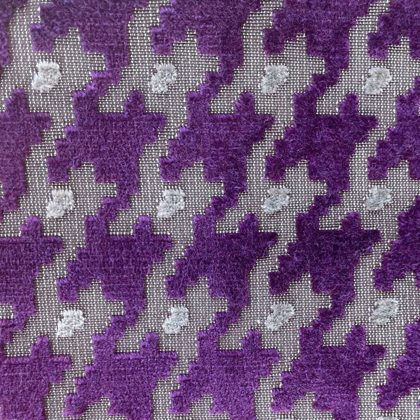 Velvet Plum Magenta and Taupe Handmade Luxury Pillow