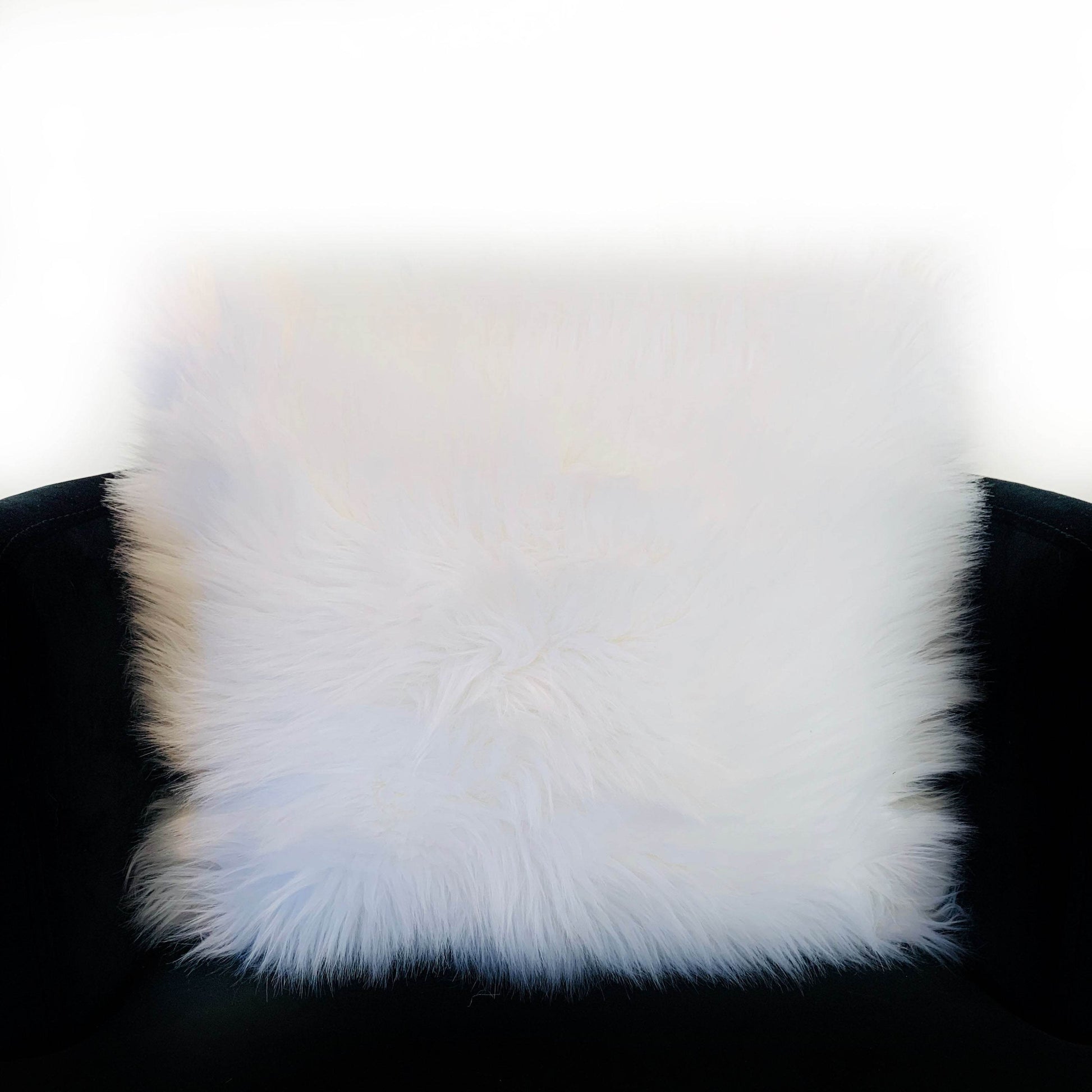 Plutus Off White Mongolian Fur Off White Animal Faux Fur Luxury Throw Pillow - Plutus Brands