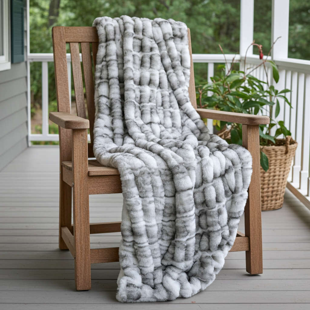 Plutus Off White Sherpa Faux Fur Luxury Throw Blanket