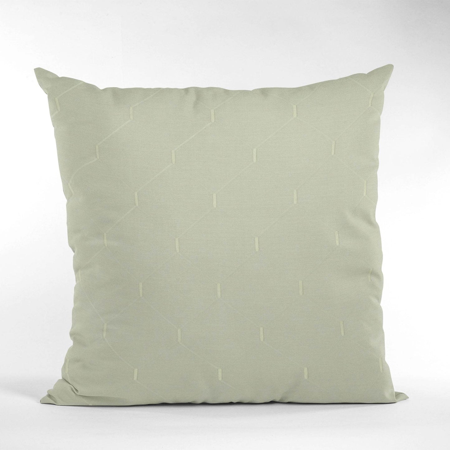 Plutus White Kona Embroydery, Some Shine To This Pattern Luxury Throw Pillow - Plutus Brands