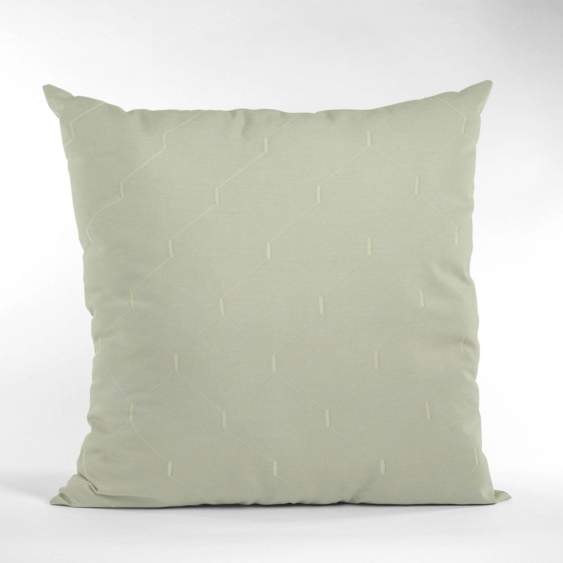Plutus White Kona Embroydery, Some Shine To This Pattern Luxury Throw Pillow - Plutus Brands