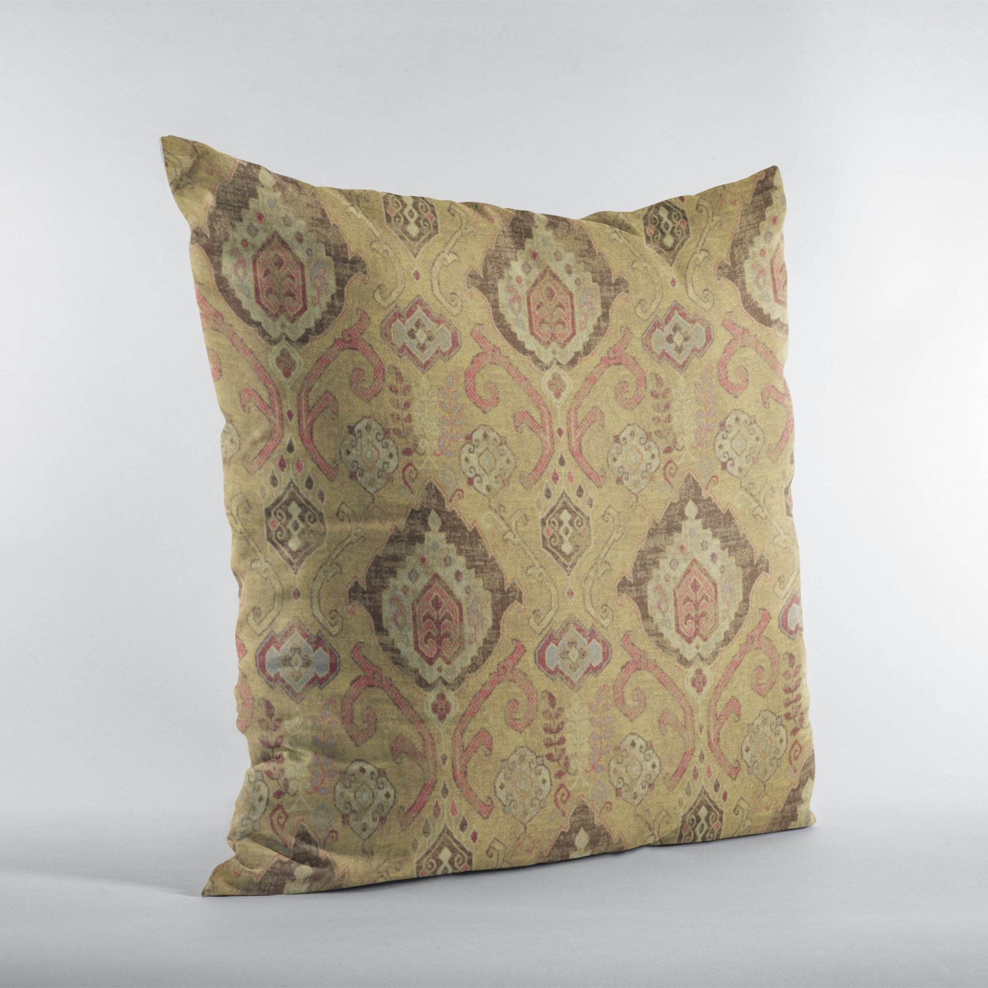 Plutus Vintage Gold Romero Woven Luxury Throw Pillow - Plutus Brands
