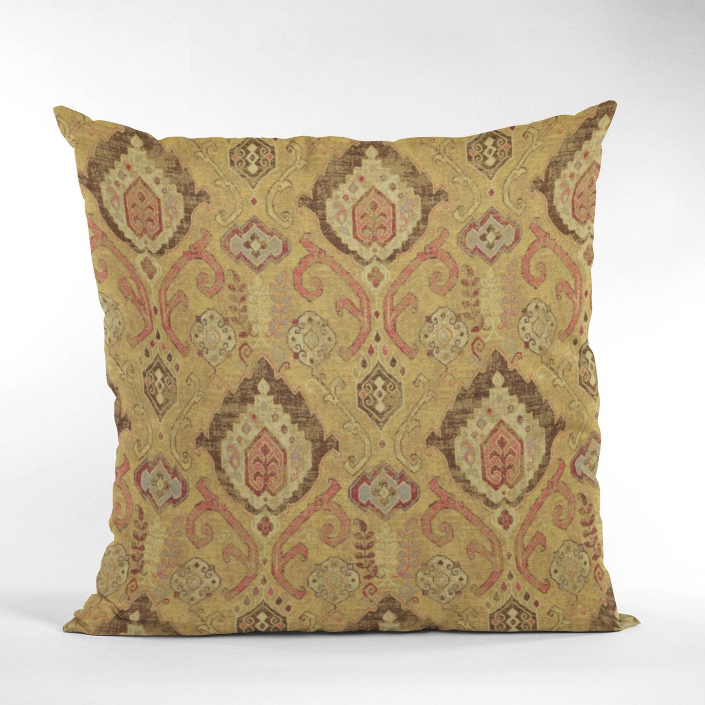 Plutus Vintage Gold Romero Woven Luxury Throw Pillow - Plutus Brands