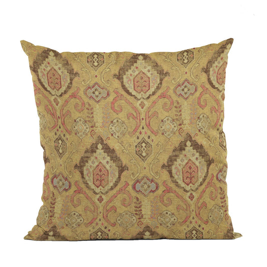 Plutus Vintage Gold Romero Woven Luxury Throw Pillow - Plutus Brands
