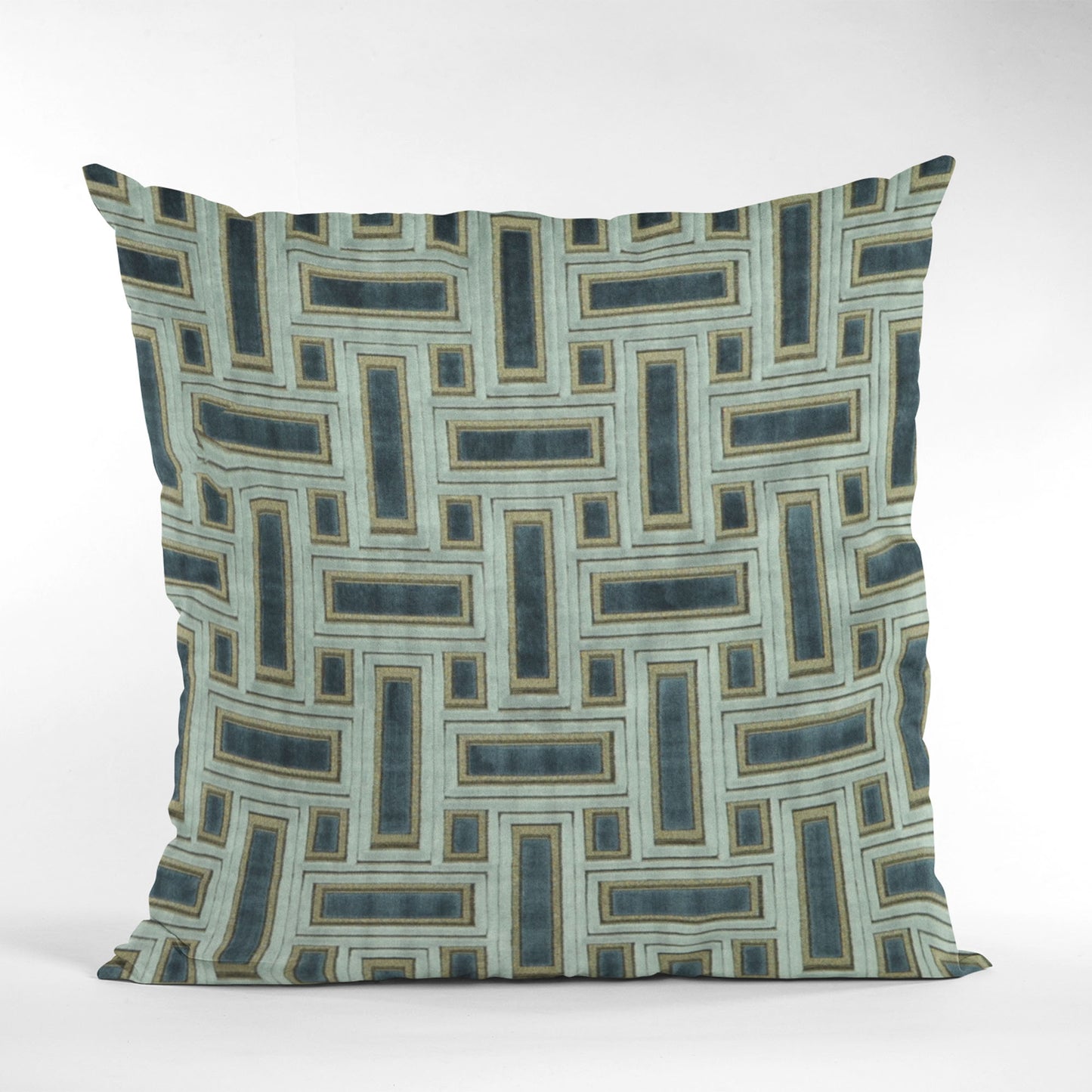 Plutus Hazy Stony Cut Velvet, Some Sparkle To It Luxury Throw Pillow