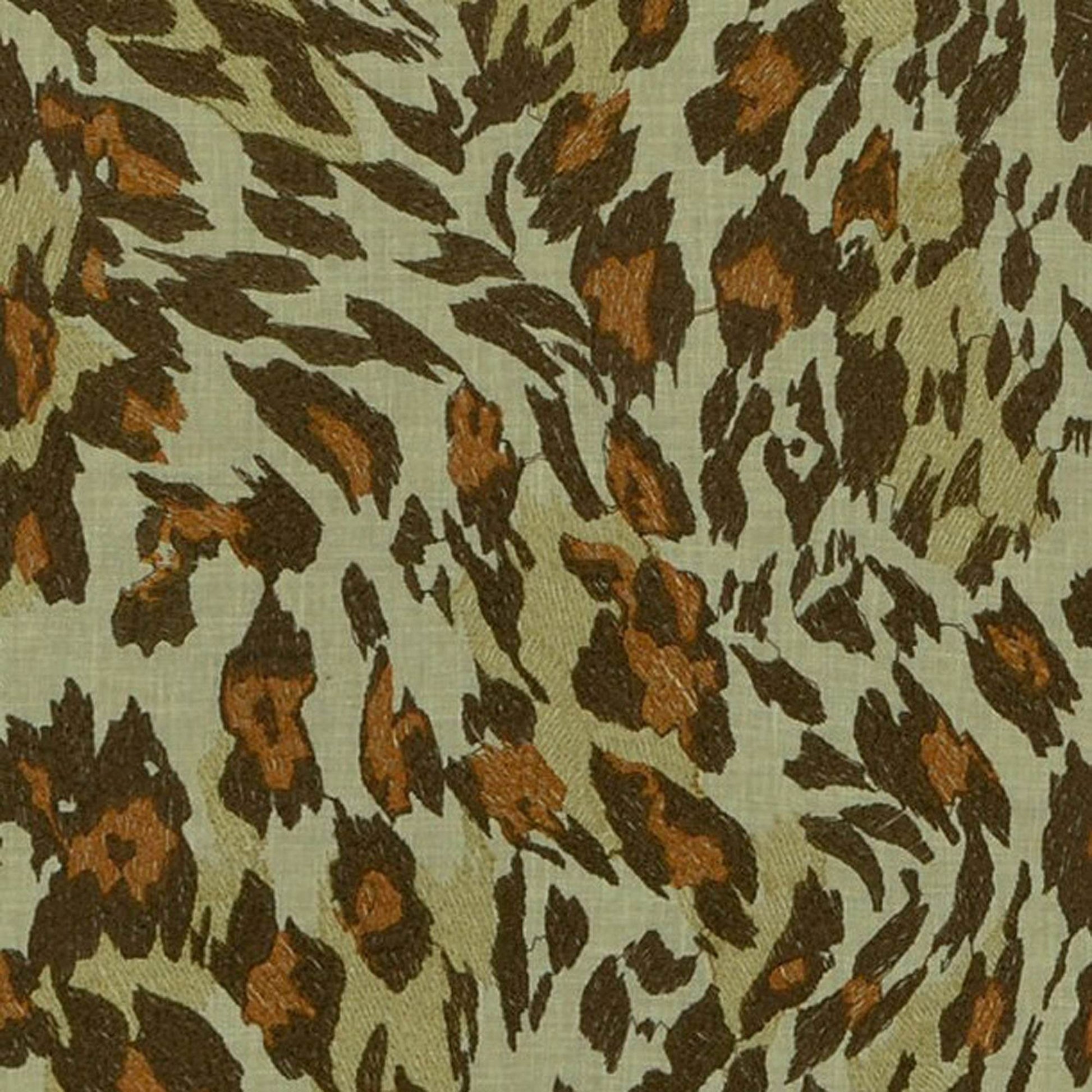 Plutus Safari Cheetah Embroydery Luxury Throw Pillow - Plutus Brands