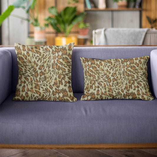 Plutus Safari Cheetah Embroydery Luxury Throw Pillow - Plutus Brands