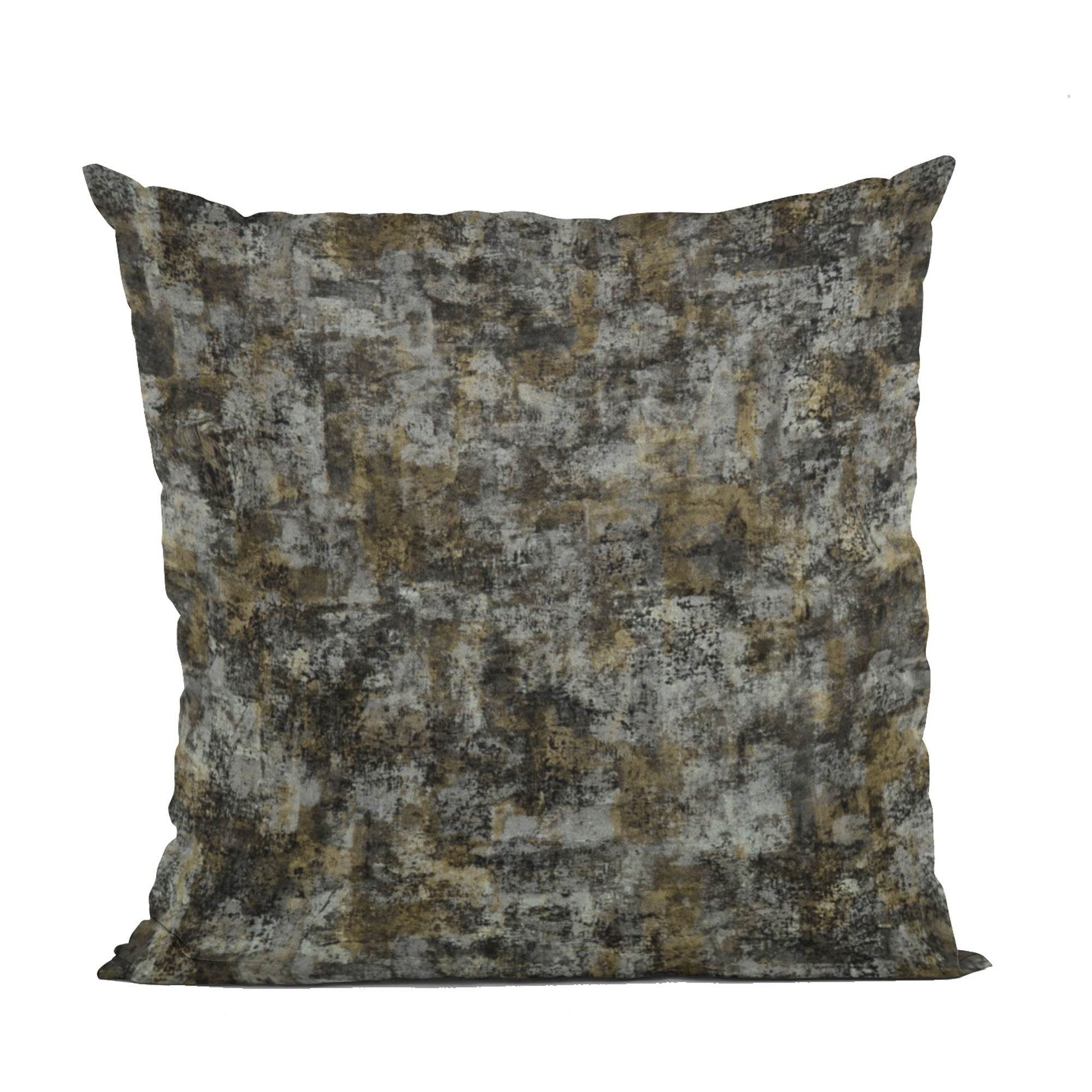 Plutus Twilight Hidden Island Velvet With Foil Printing On Top Luxury Throw Pillow - Plutus Brands