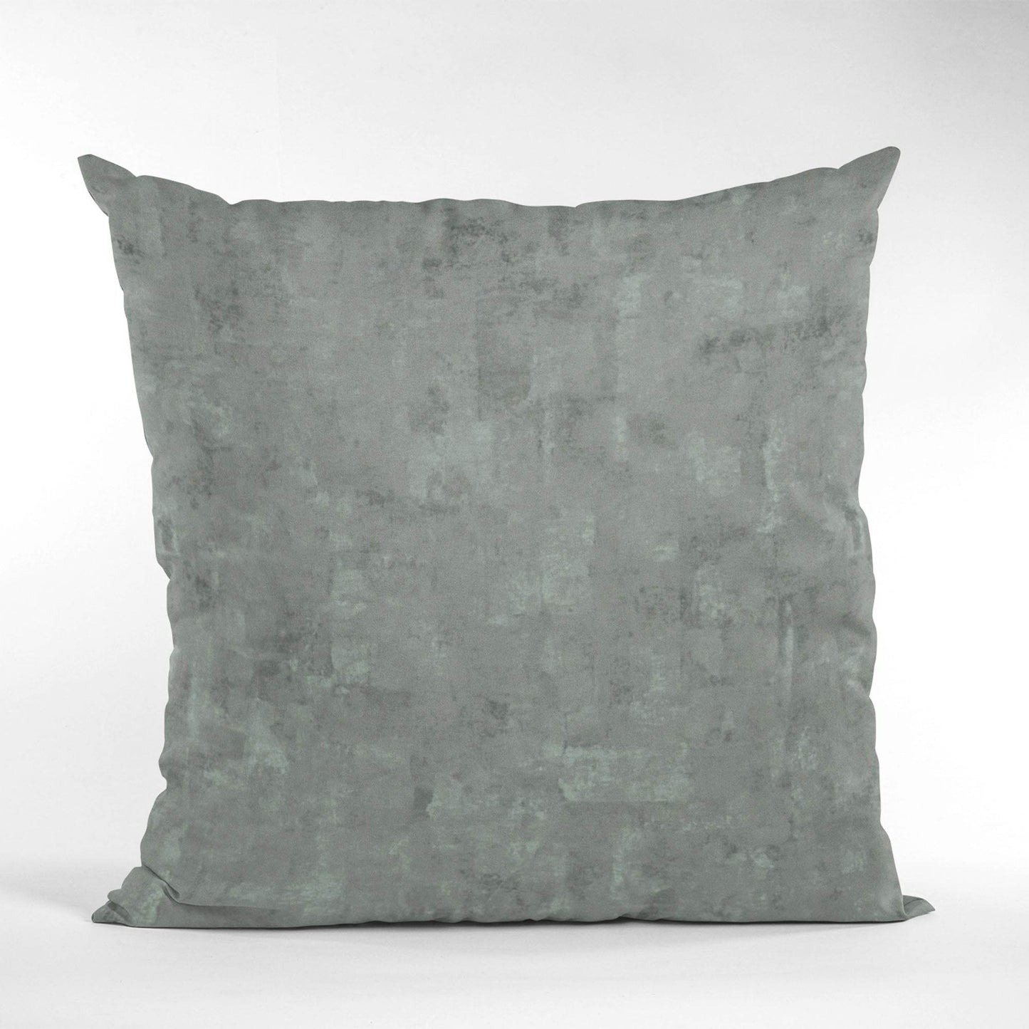 Plutus Gunmetal Hidden Island Velvet With Foil Printing On Top Luxury Throw Pillow - Plutus Brands