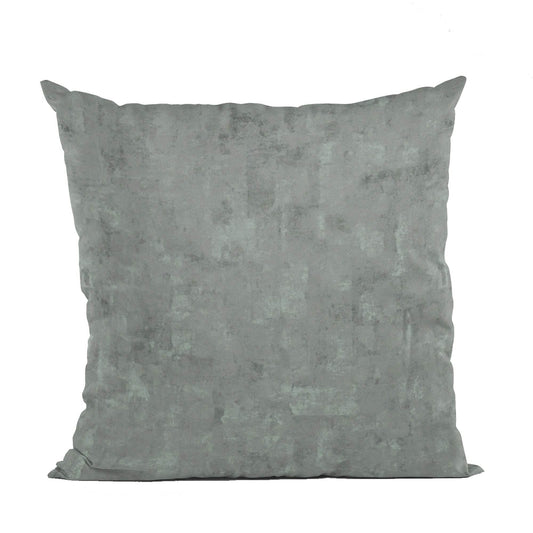 Plutus Gunmetal Hidden Island Velvet With Foil Printing On Top Luxury Throw Pillow - Plutus Brands