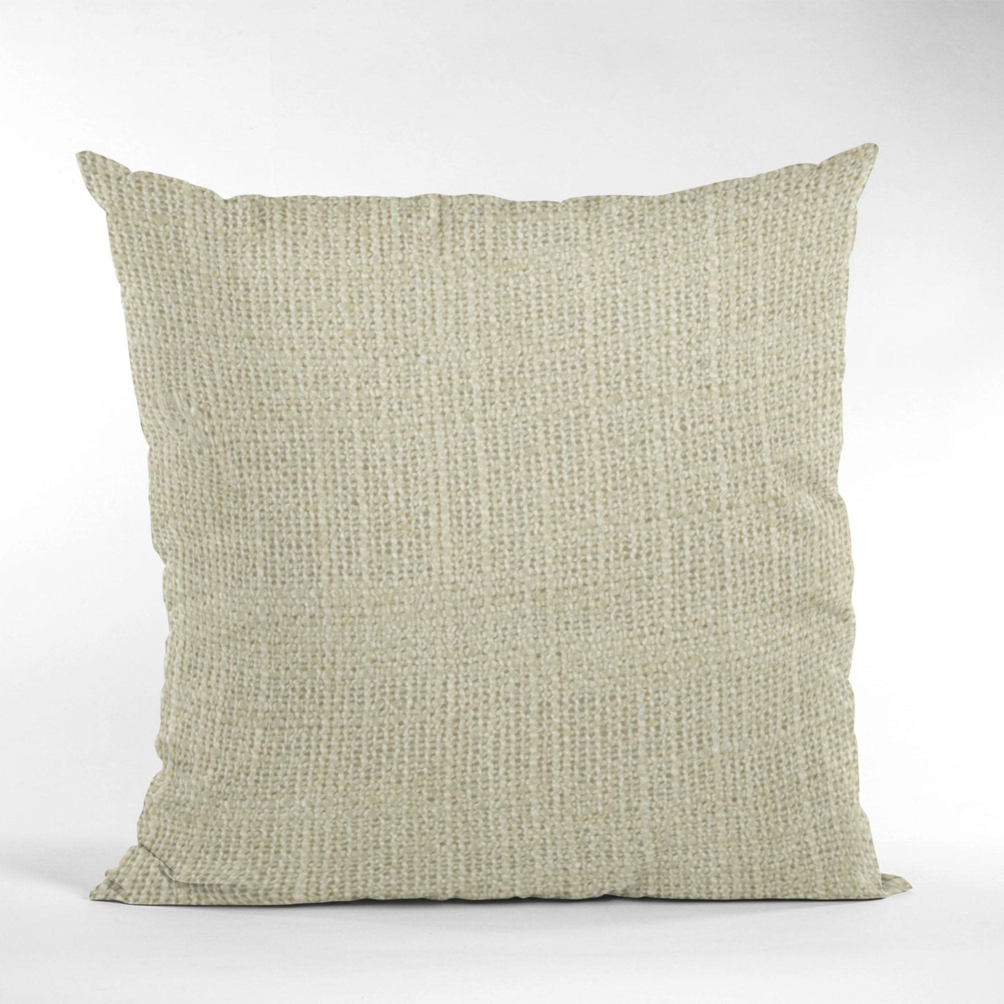 Plutus Vanilla Wall Textured Solid, With Open Weave. Luxury Throw Pillow - Plutus Brands