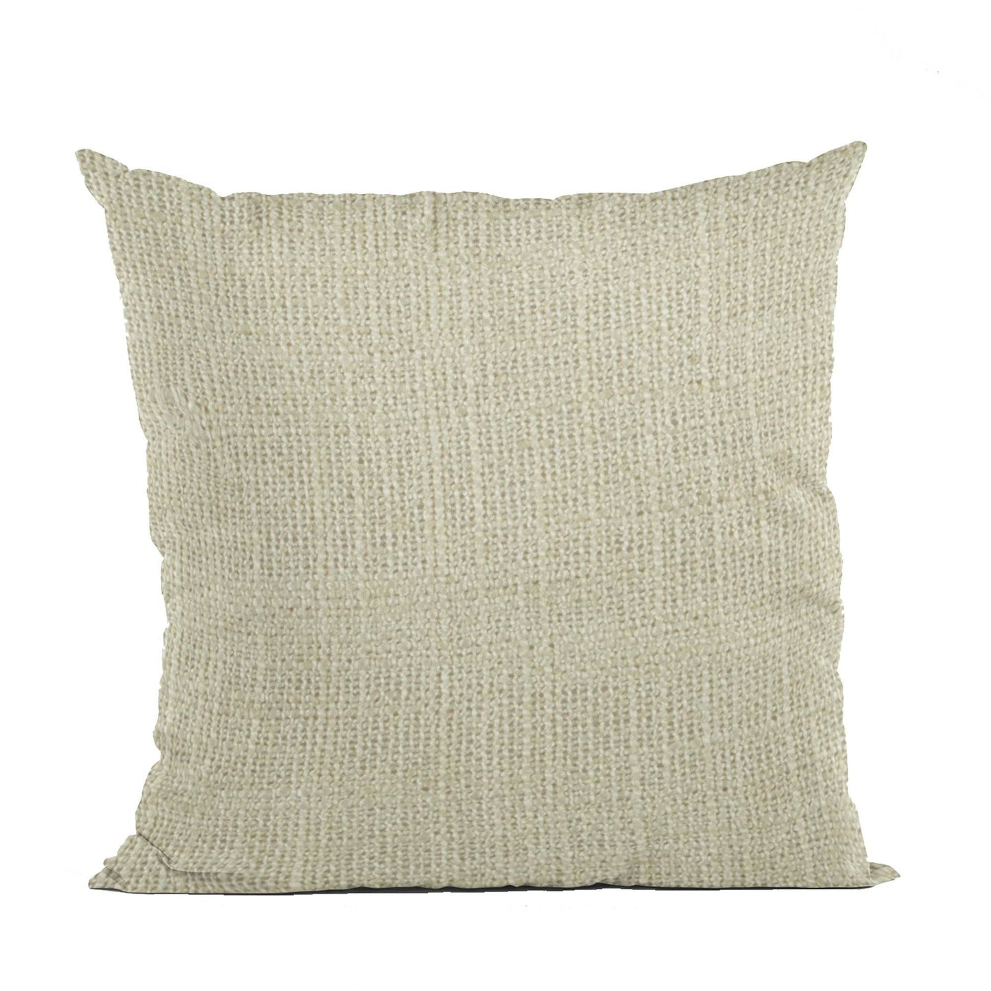Plutus Vanilla Wall Textured Solid, With Open Weave. Luxury Throw Pillow - Plutus Brands