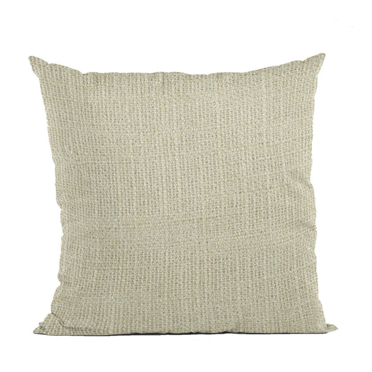 Plutus Vanilla Wall Textured Solid, With Open Weave. Luxury Throw Pillow - Plutus Brands
