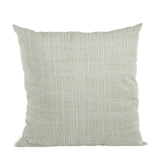 Plutus White Wall Textured Solid, With Open Weave. Luxury Throw Pillow - Plutus Brands