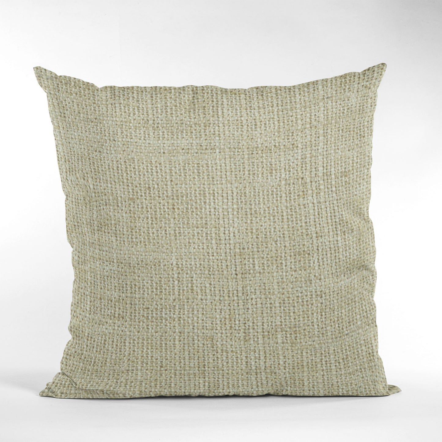 Plutus Flax Wall Textured Solid, With Open Weave. Luxury Throw Pillow