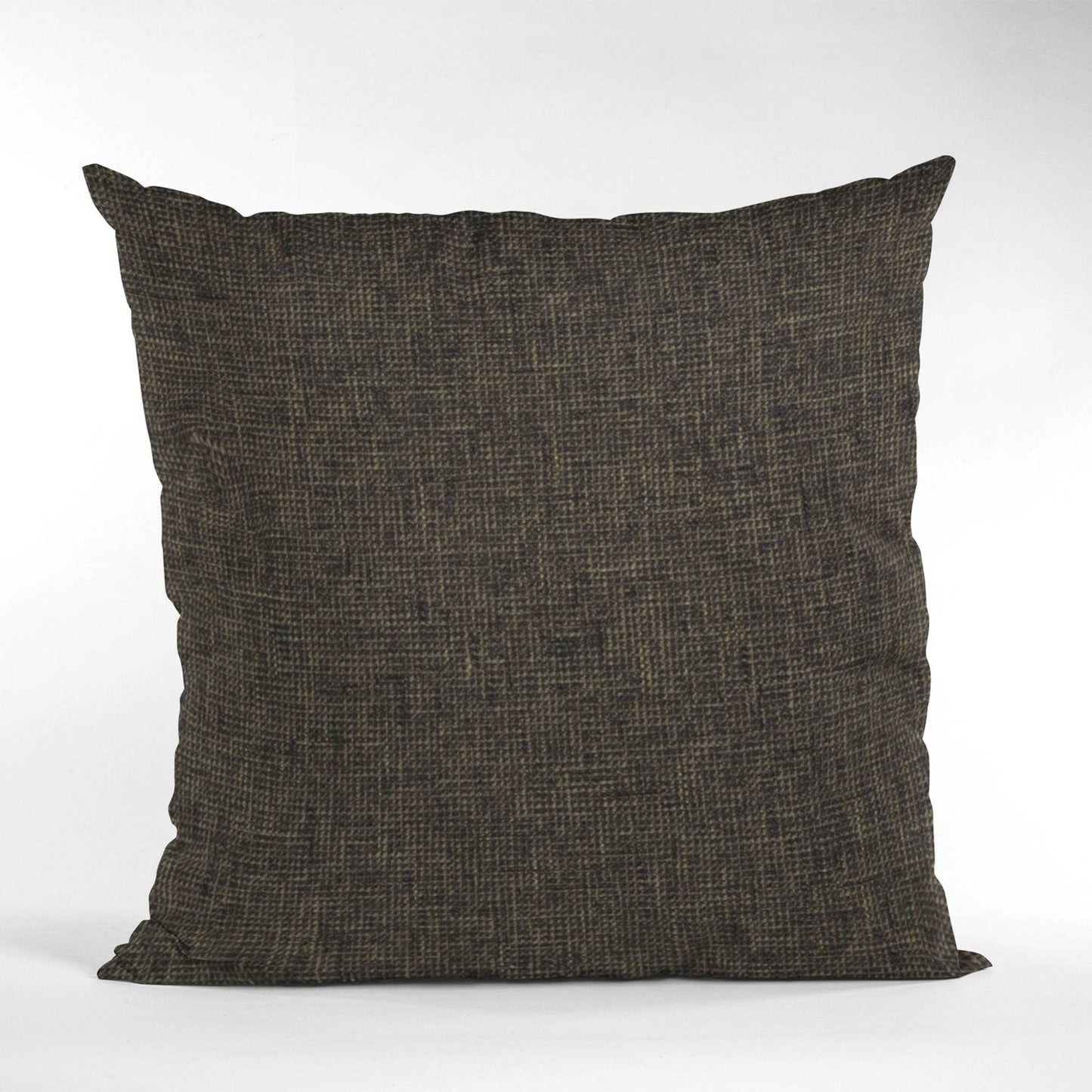 Plutus Espresso Waffle Textured Solid, Sort Of A Waffle Texture Luxury Throw Pillow - Plutus Brands