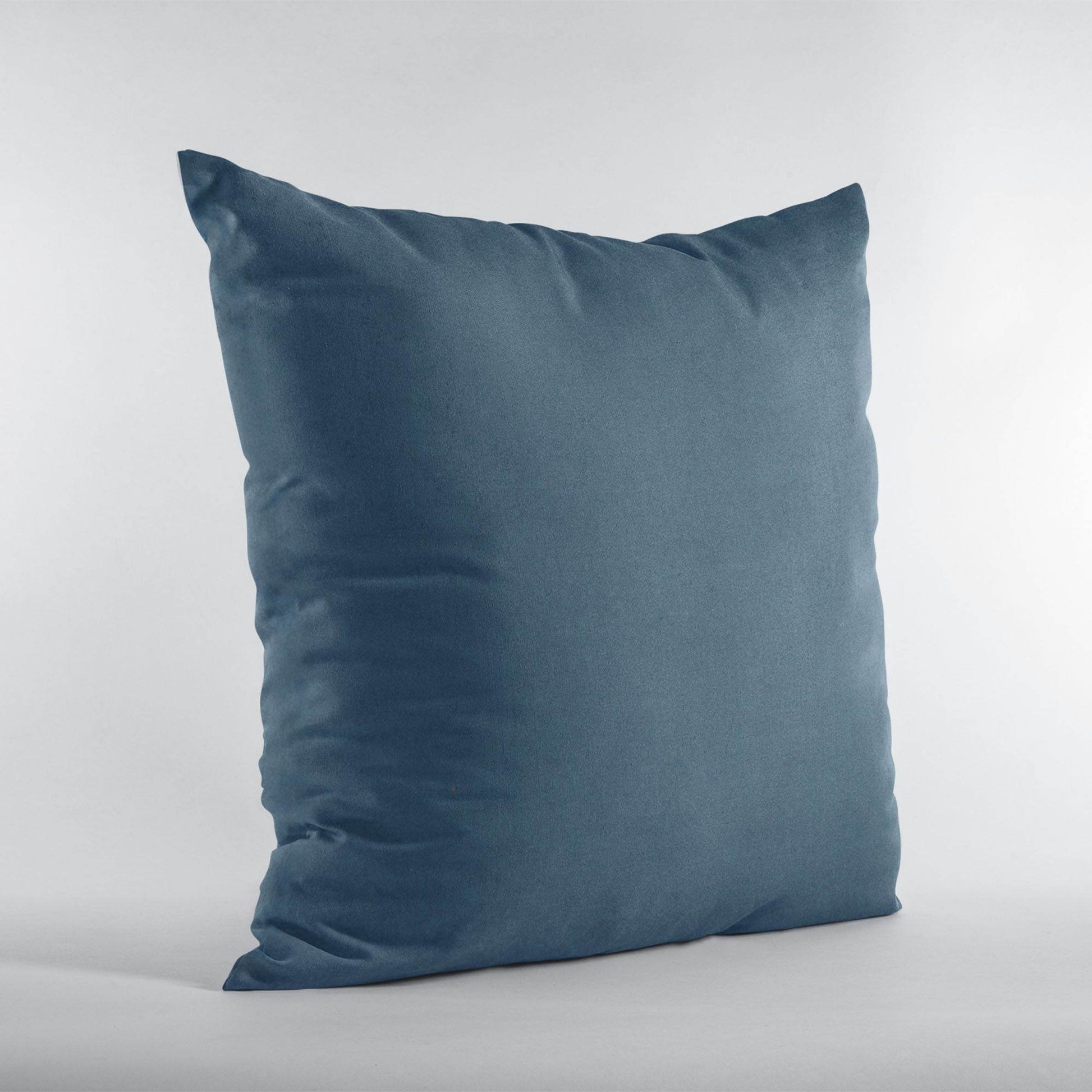 Plutus Navy Solid Shiny Velvet Luxury Throw Pillow - Plutus Brands
