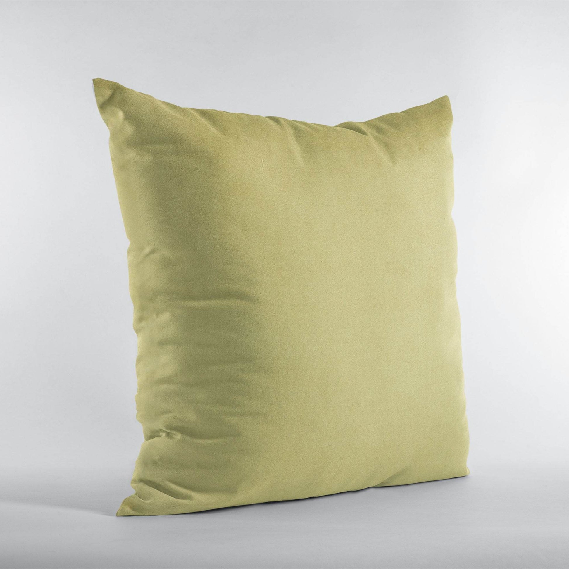 Plutus Yellow Solid Shiny Velvet Luxury Throw Pillow - Plutus Brands