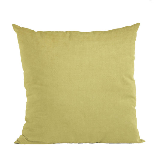 Plutus Yellow Solid Shiny Velvet Luxury Throw Pillow - Plutus Brands